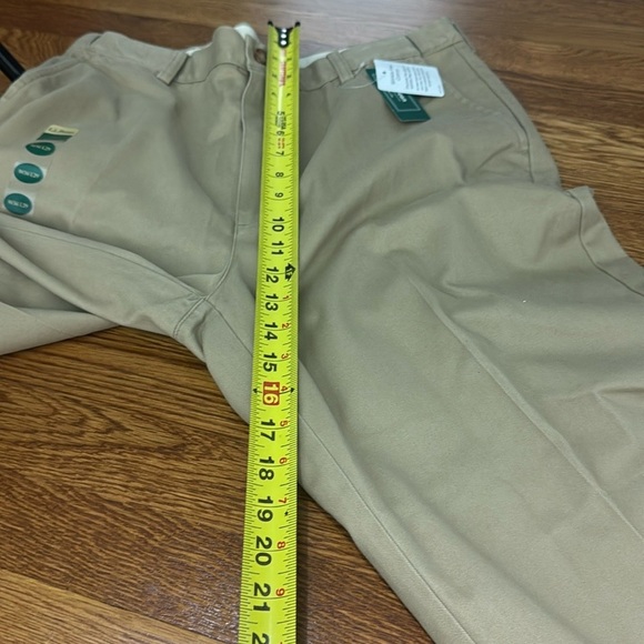 NWT L.L. Bean Men’s Straight Leg Dark Khaki Pants size 34x29 - Picture 8 of 9